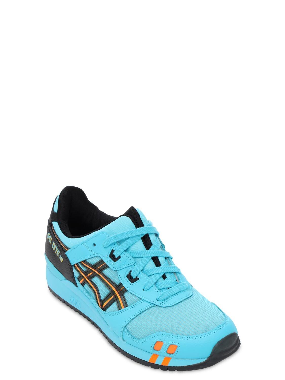Asics Leather Gel Lyte Iii Sneakers in Blue for Men - Save 55% - Lyst