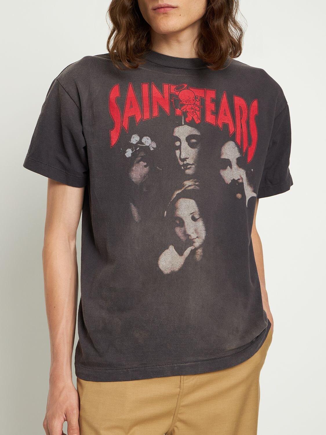 Saint Michael Denim Tears X T-shirt in Black for Men | Lyst