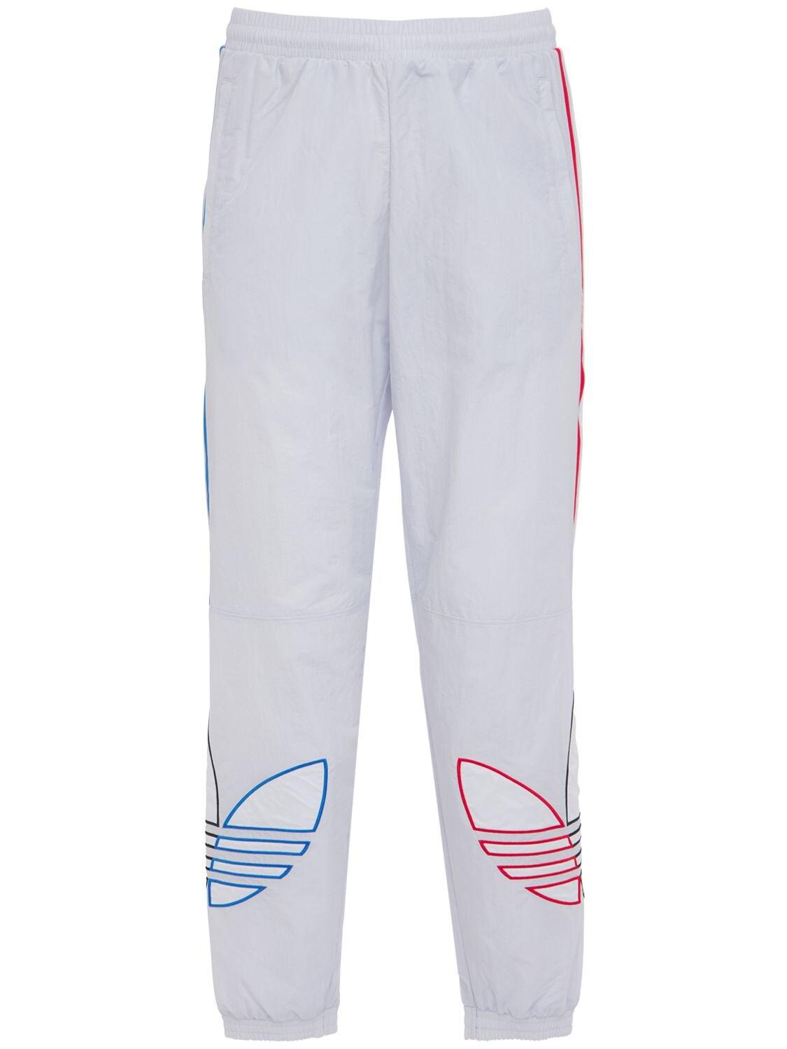 adidas Originals Primegreen Tricolor Track Pants in White for Men | Lyst
