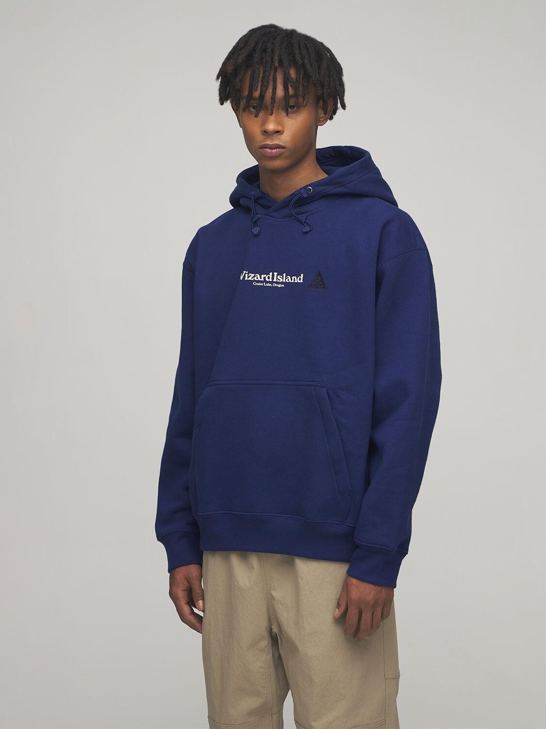 Nike Acg Wizard Cotton Sweatshirt Hoodie in Blue for Men | Lyst Australia