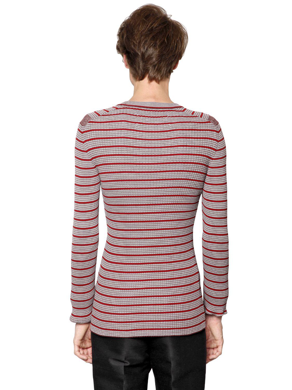 maison margiela striped sweater
