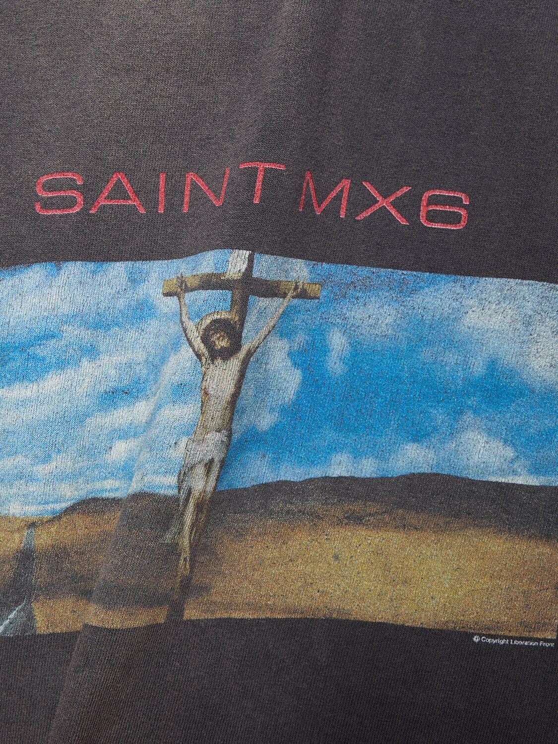 Saint Michael Sky T-shirt in Gray for Men | Lyst