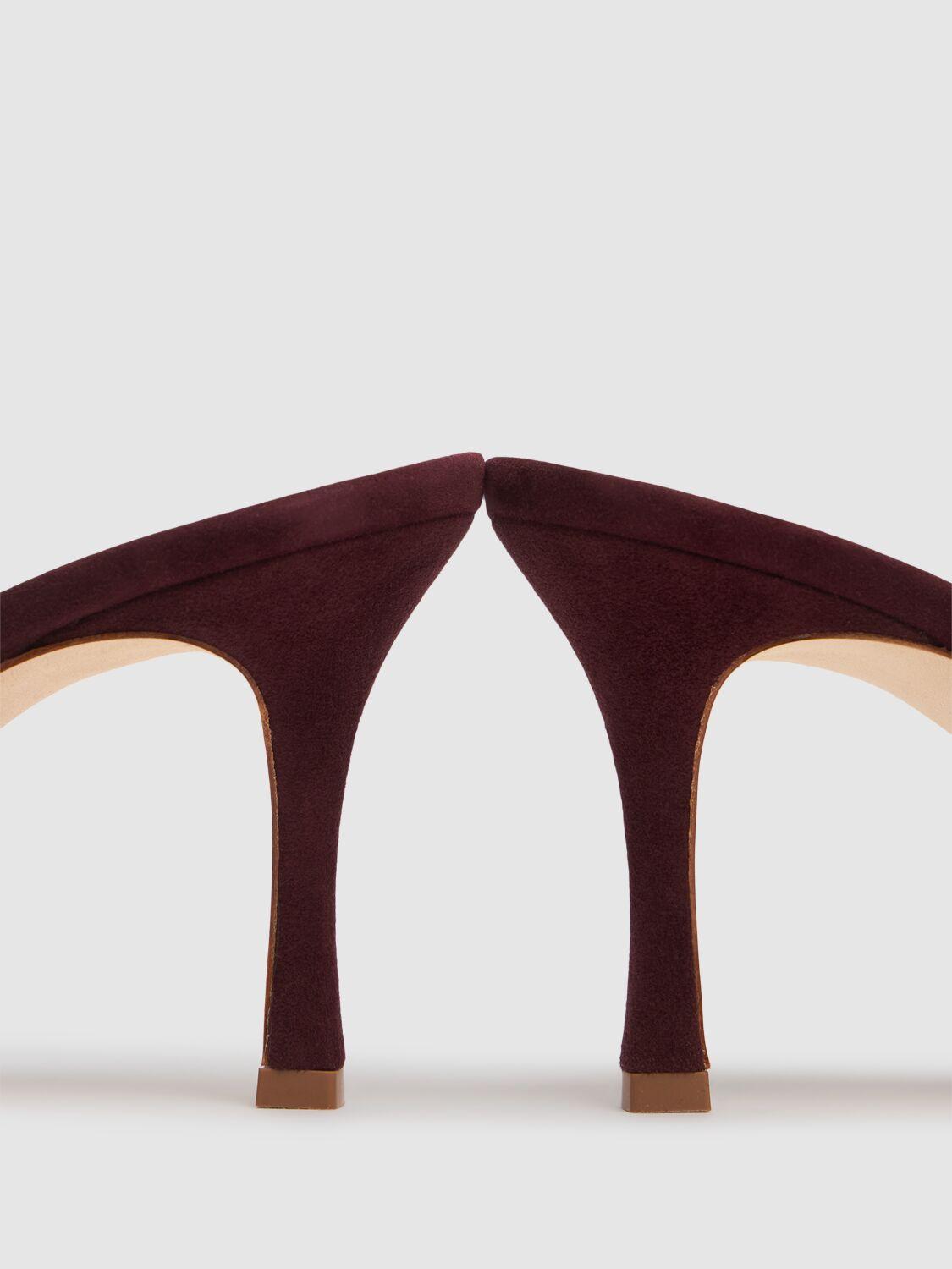 MANOLO BLAHNIK スエード ブラウン ミュール MANOLO BLAHNIK スエード ブラウン ミュール