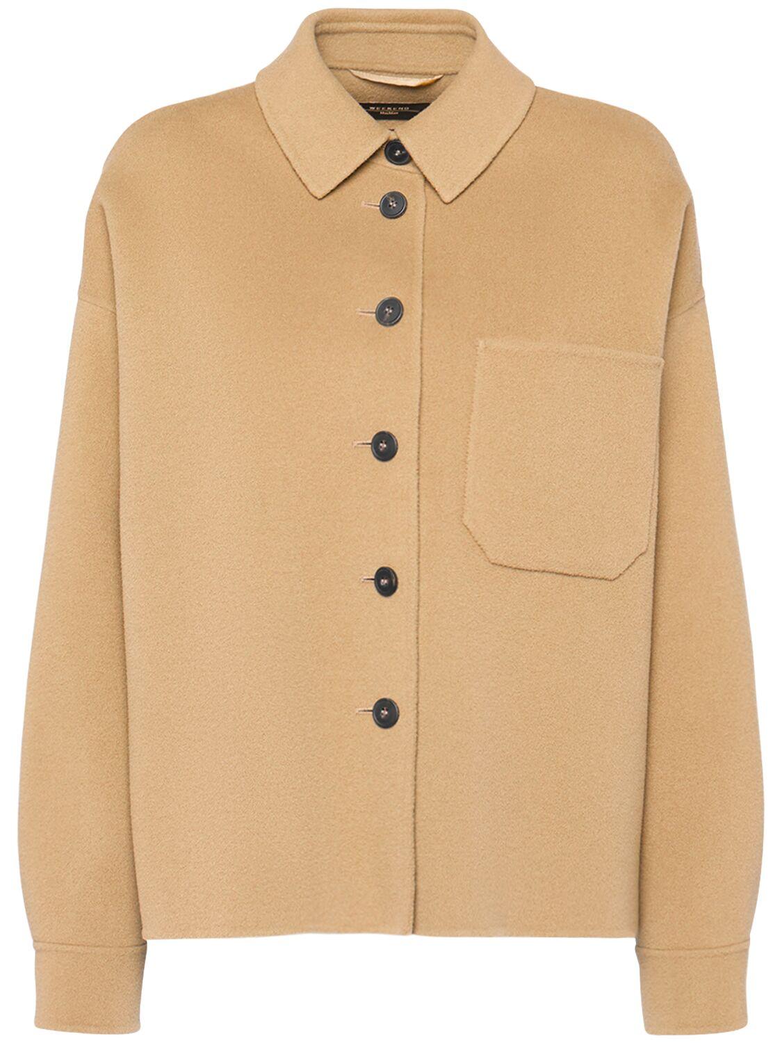 Weekend by Maxmara Emiro ウールシャツジャケット ナチュラル