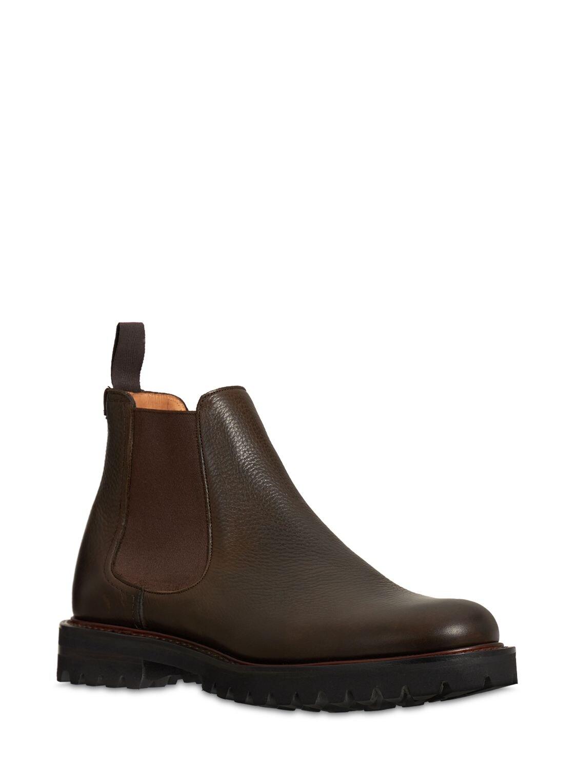 Church's Cornwood Grained Leather Chelsea Boots in Brown for Men - Lyst