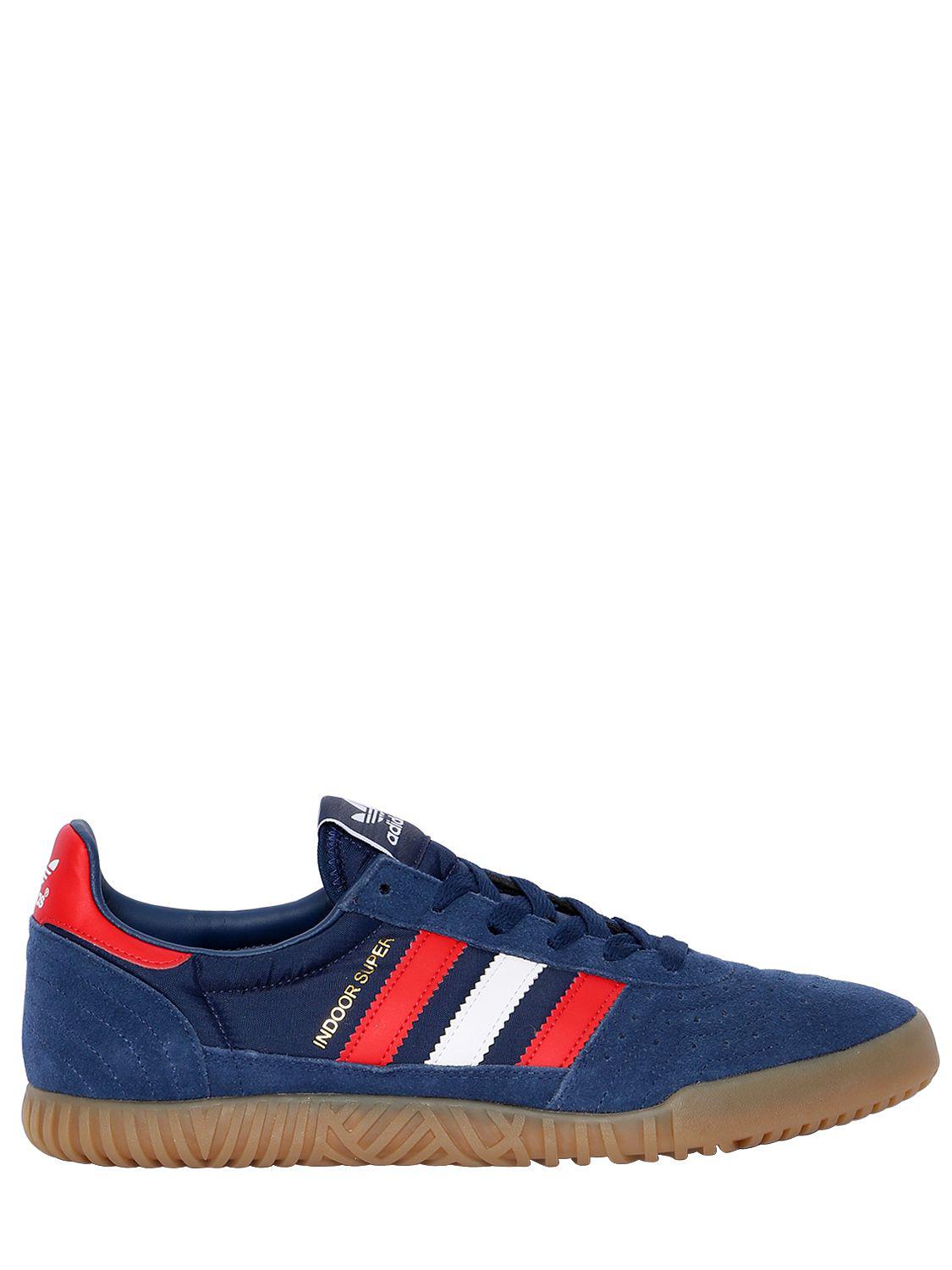 adidas Originals Indoor Super Suede Squash Sneakers in Blue for Men Lyst