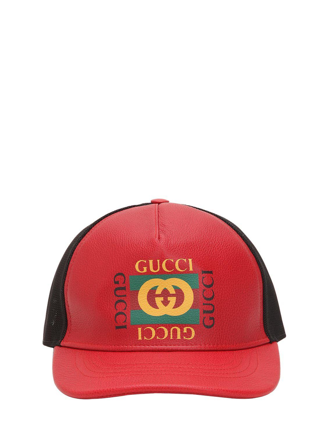 Authentic GUCCI Red Headband Fitted Baseball Cap L/59 Limited Edition EUC