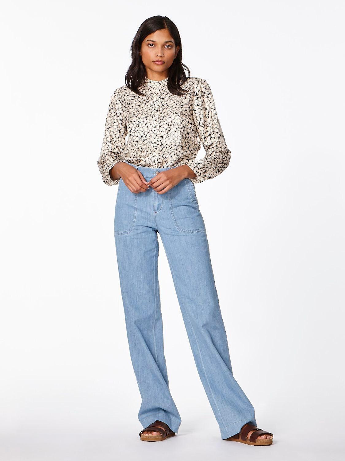 A.P.C. Seaside Wide Cotton Denim Jeans 