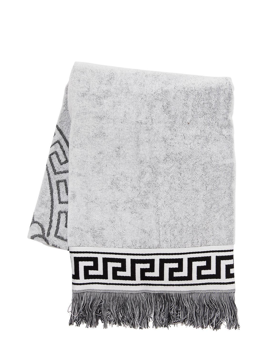 Lyst Versace French Terry Beach Towel in White for Men