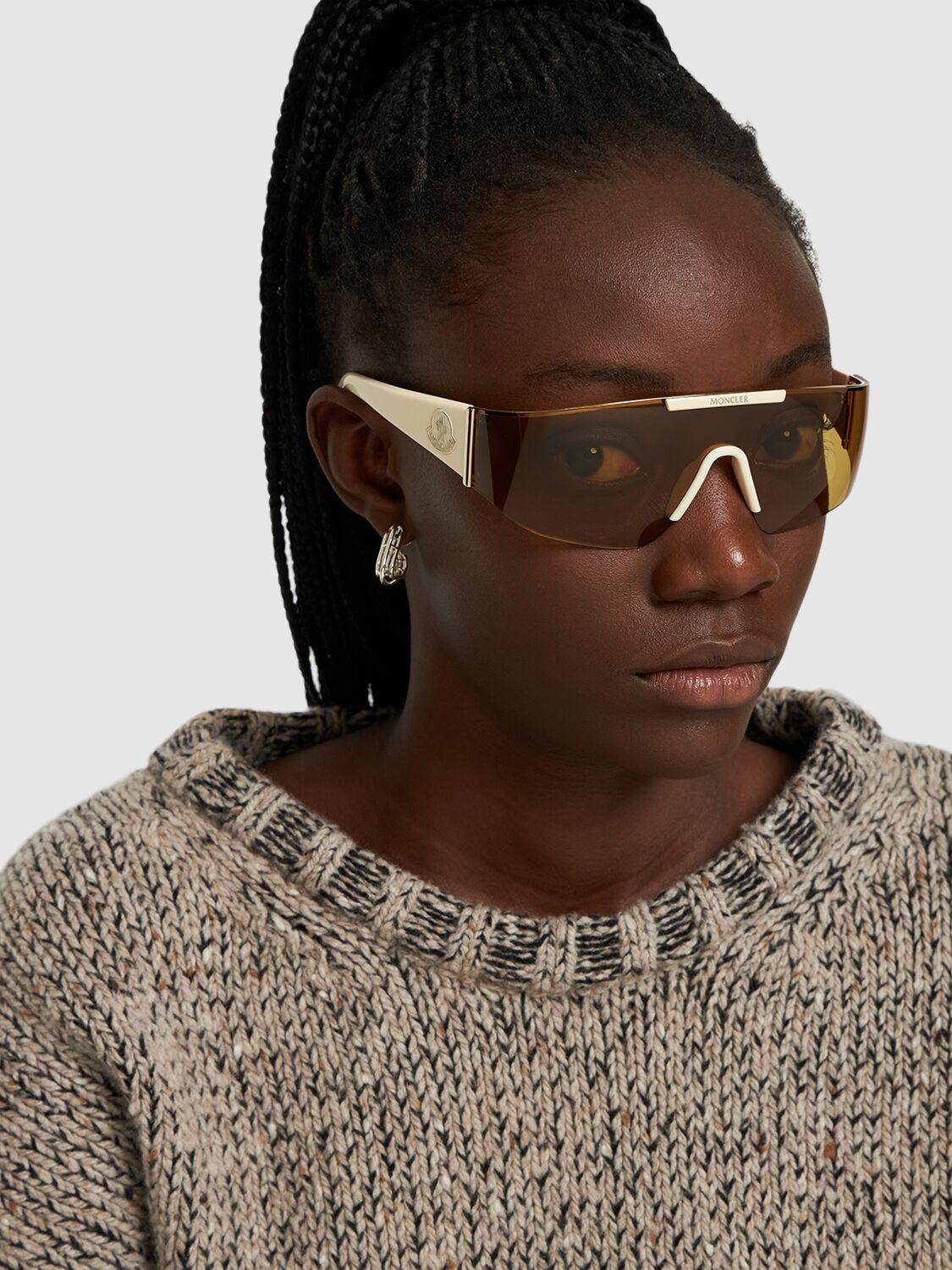 Moncler Ombrate Mask Metal Sunglasses Lyst UK
