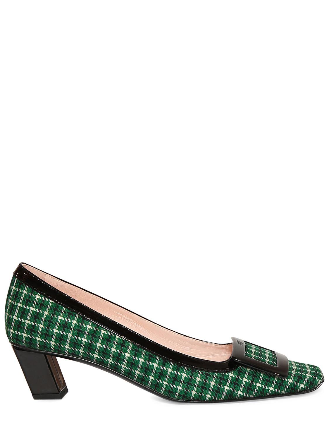 45mm Belle Vivier Denim Pumps