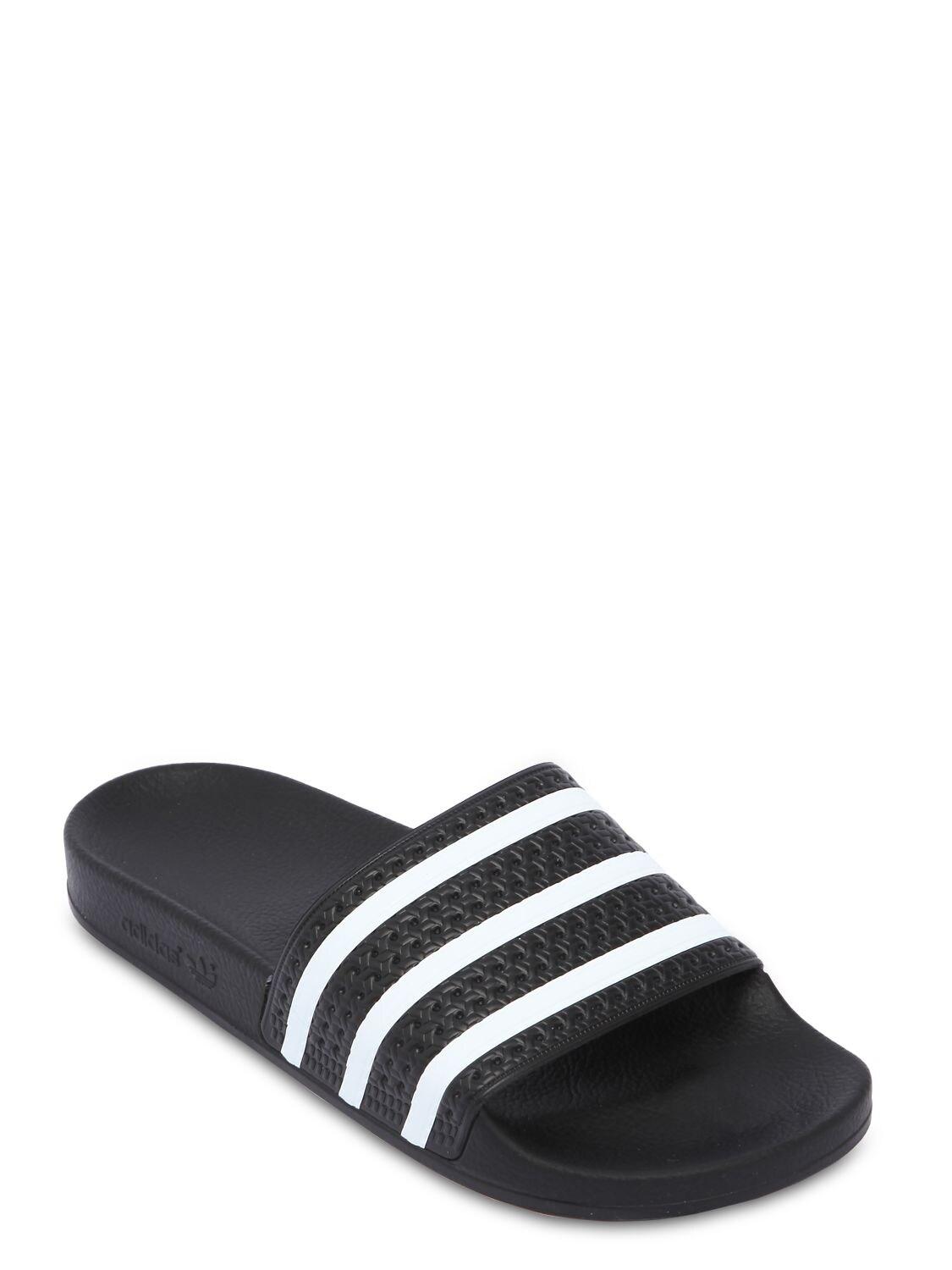 adidas Originals Adilette Slide Sandals in Black for Men - Lyst