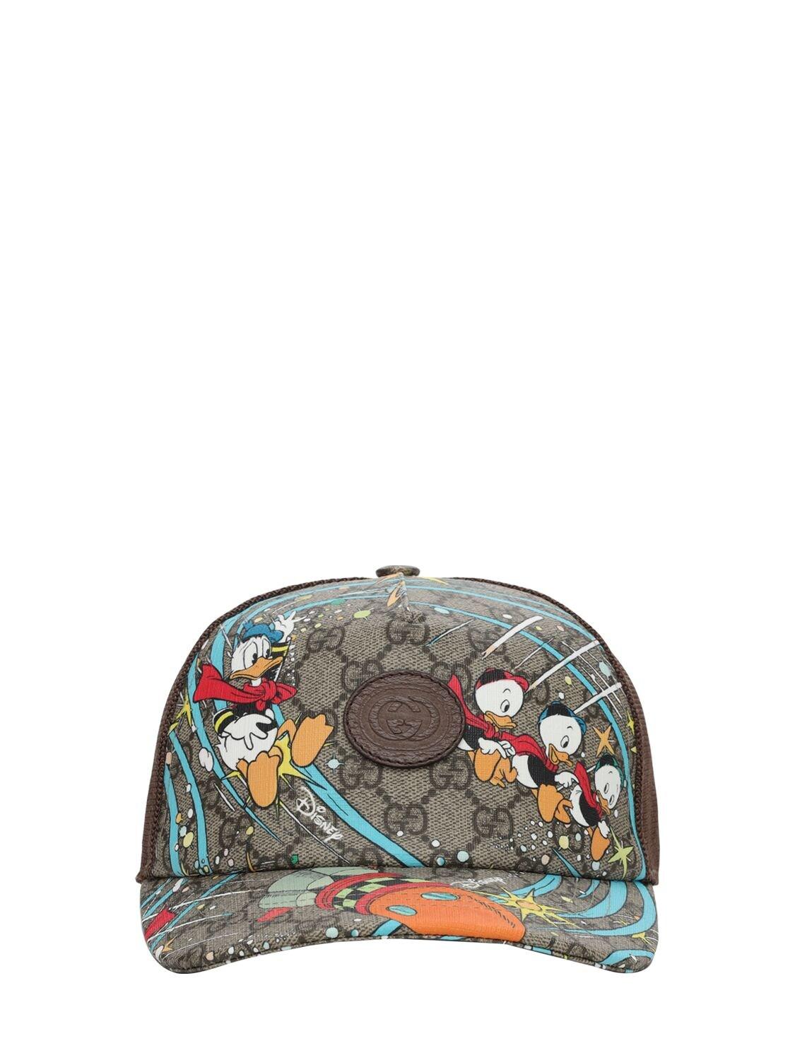 Gucci Donald Duck Print Disney Baseball Hat in Brown for Men | Lyst UK