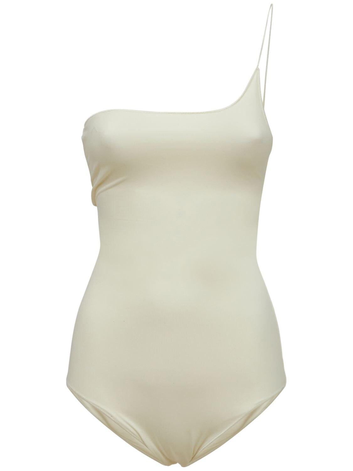 Damen Bekleidung Bademode und Strandmode Monokinis und Badeanzüge Oséree Badeanzug Aus Eco-lycra in Weiß 