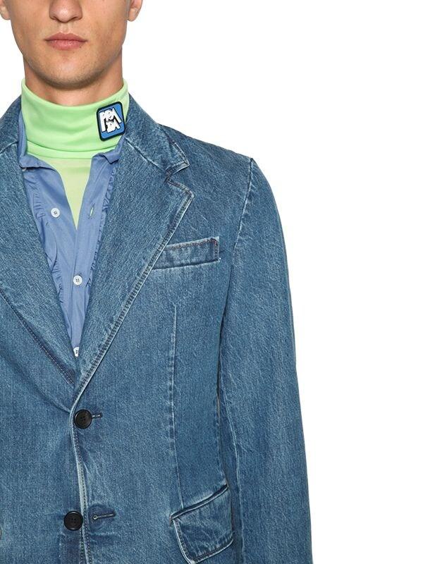 Prada Vintage Denim Jacket in Blue for Men | Lyst