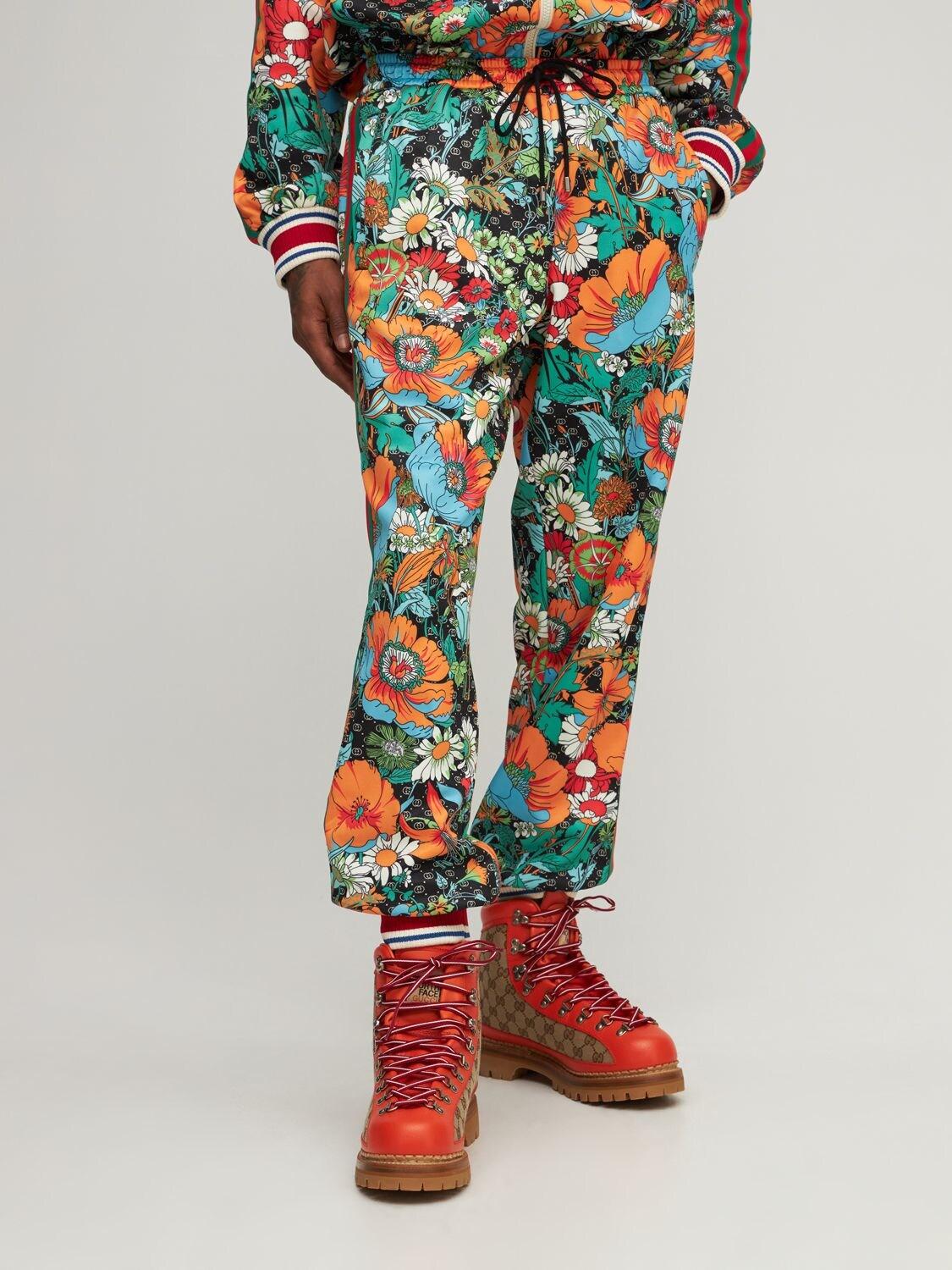 Gucci X The North Face Floral Print Jog Pants for Men - Lyst