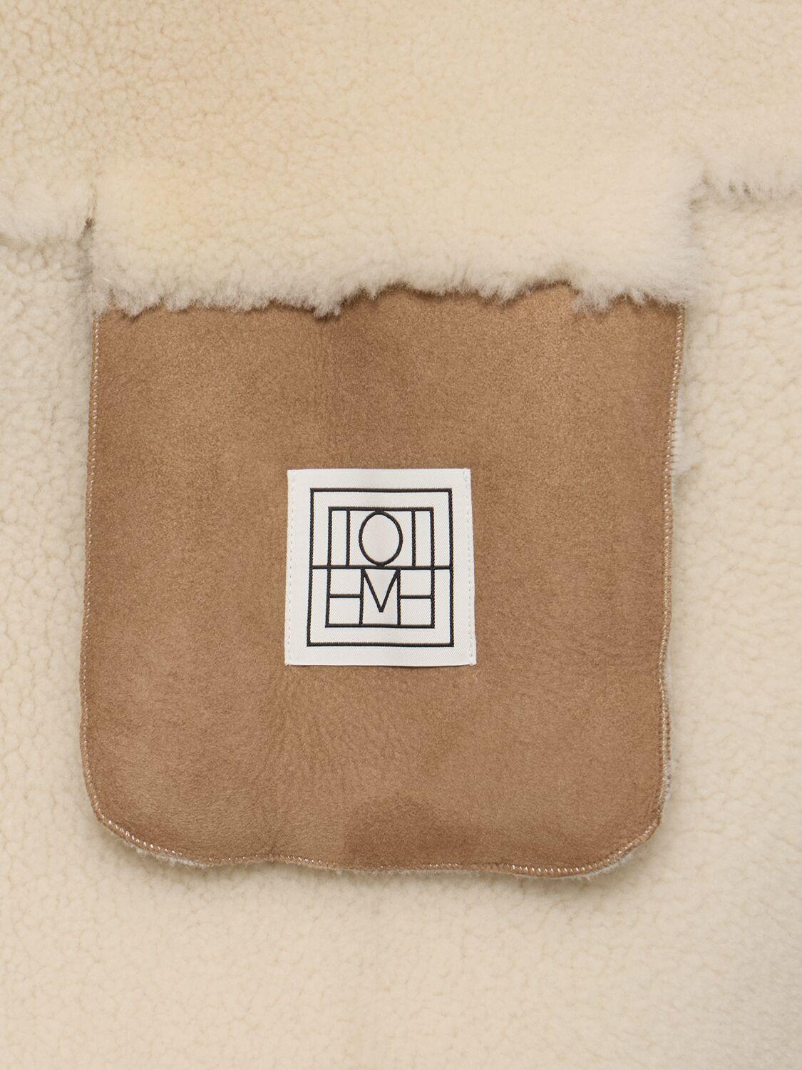 TOTEME Signature シアリングジップコート ブラウン | Lyst