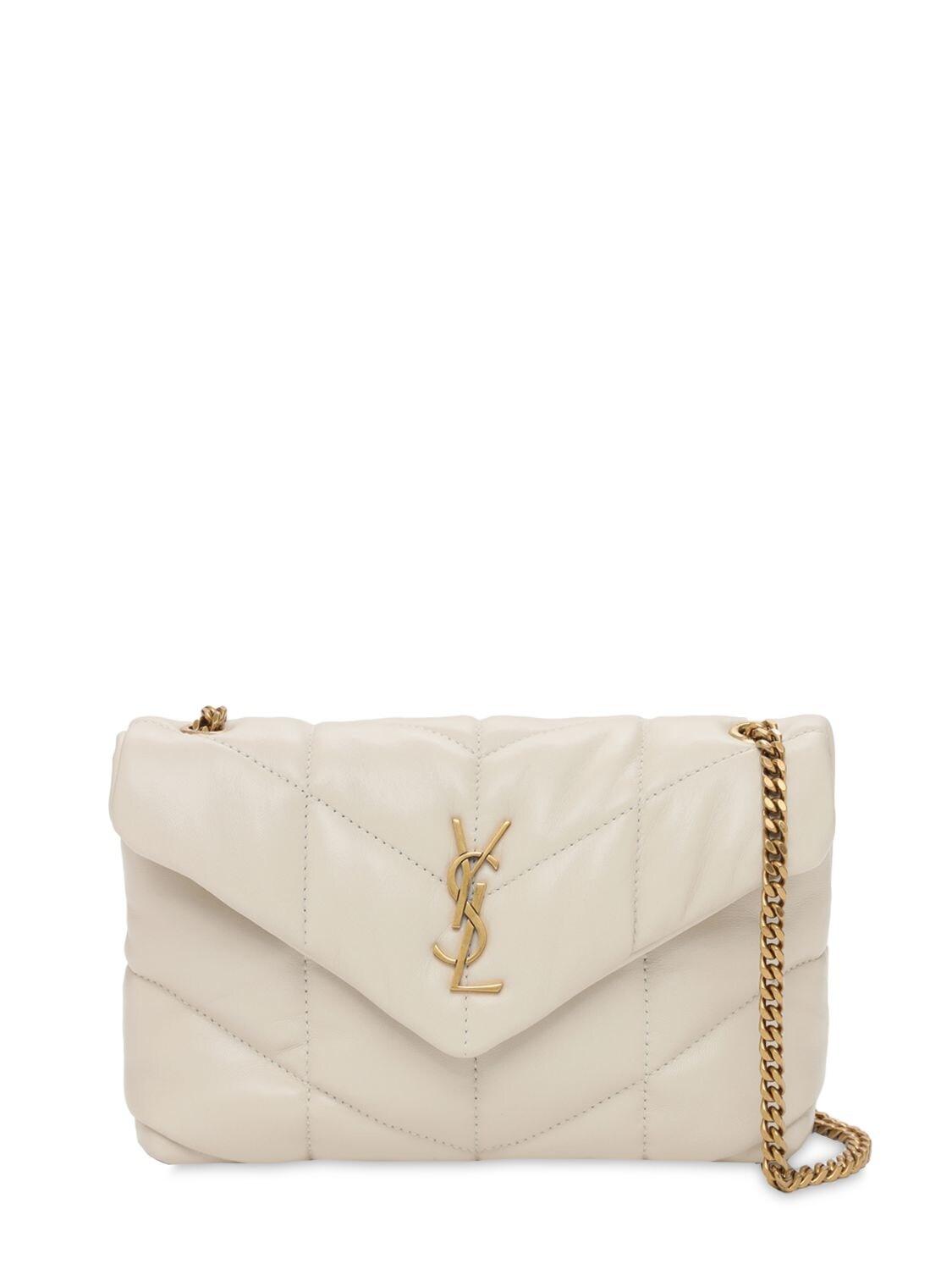 small lou leather puffer bolsa