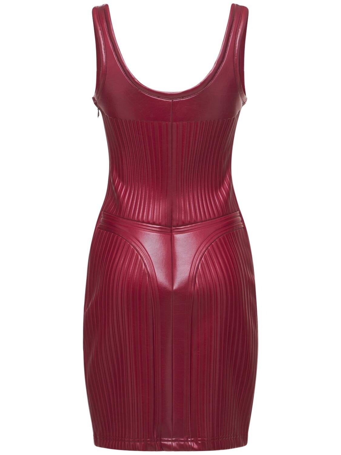 Mugler Embossed Shiny Stretch Jersey 