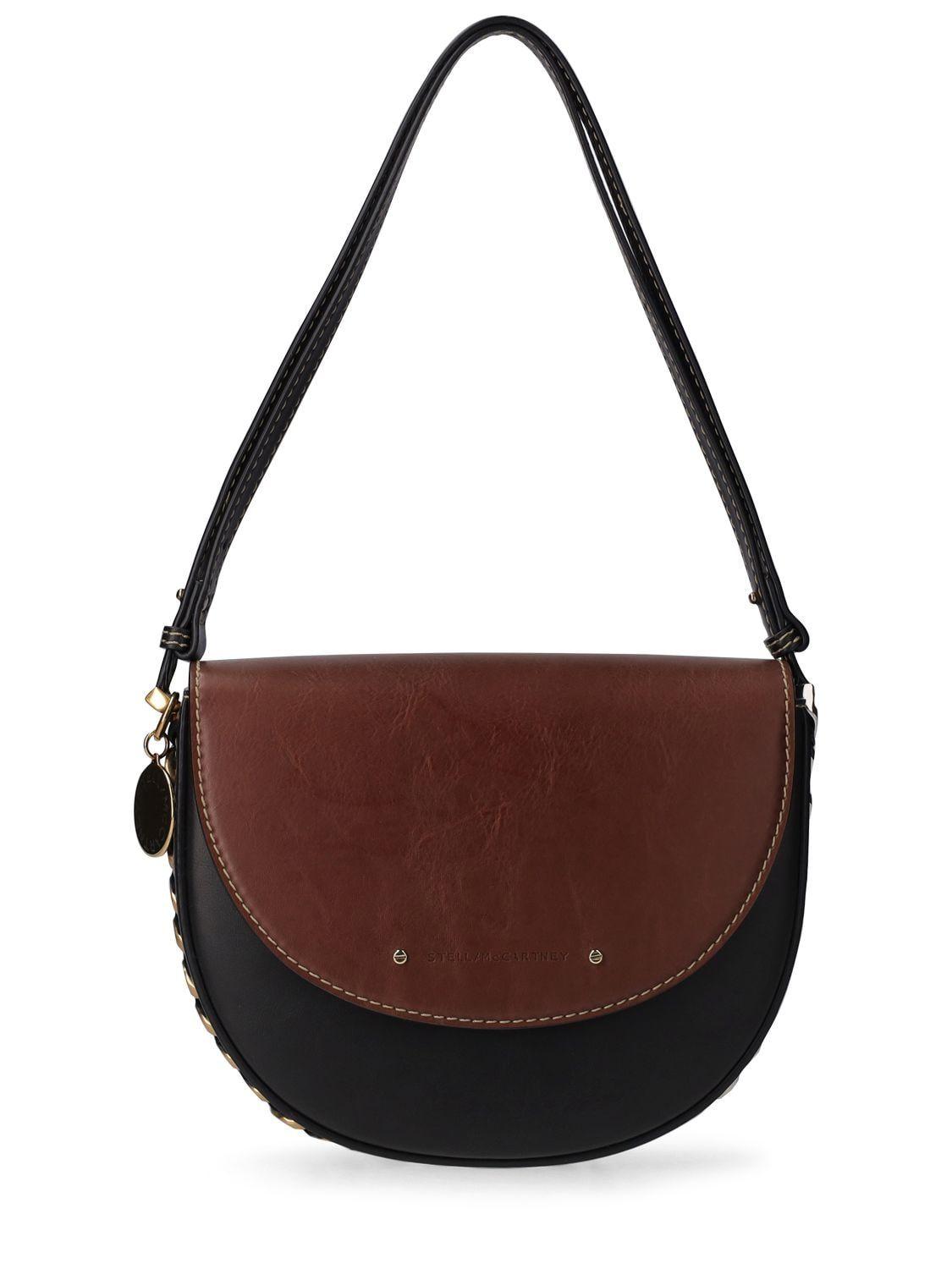Stella McCartney Medium Flap Bicolor Alter Shoulder Bag in Brown Lyst