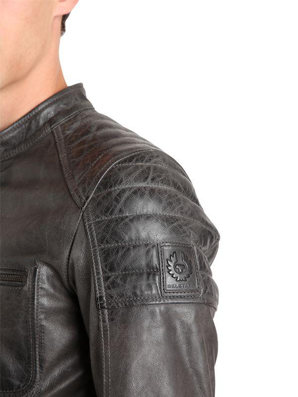 Belstaff Weybridge Leather Jacket in Anthracite (Gray) for Men - Lyst