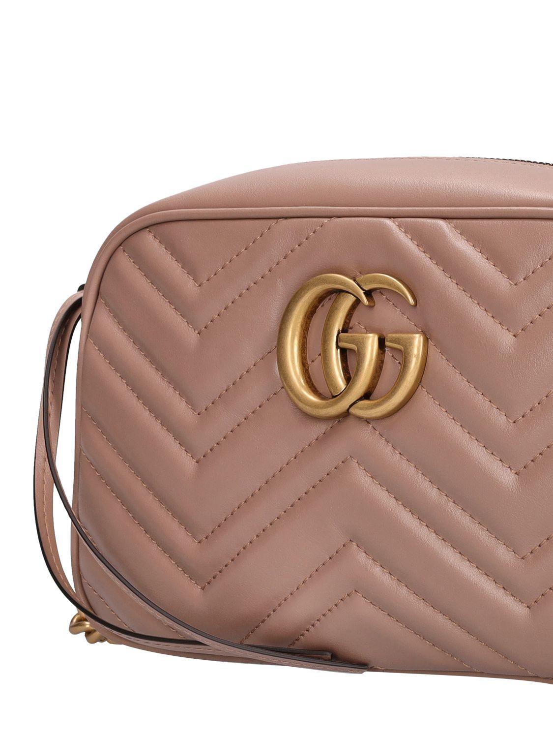 Gucci レディース ピンク Gg Marmont レザーバッグ ショルダーバッグ