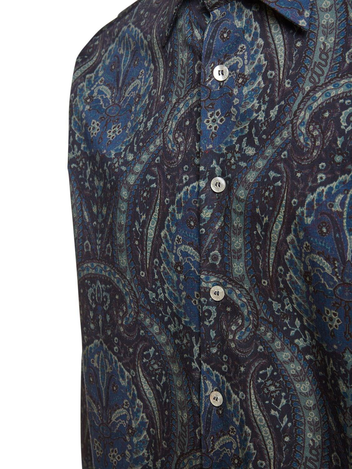 Etro コットン コットンシャツ カラー: ブルー メンズ | Lyst