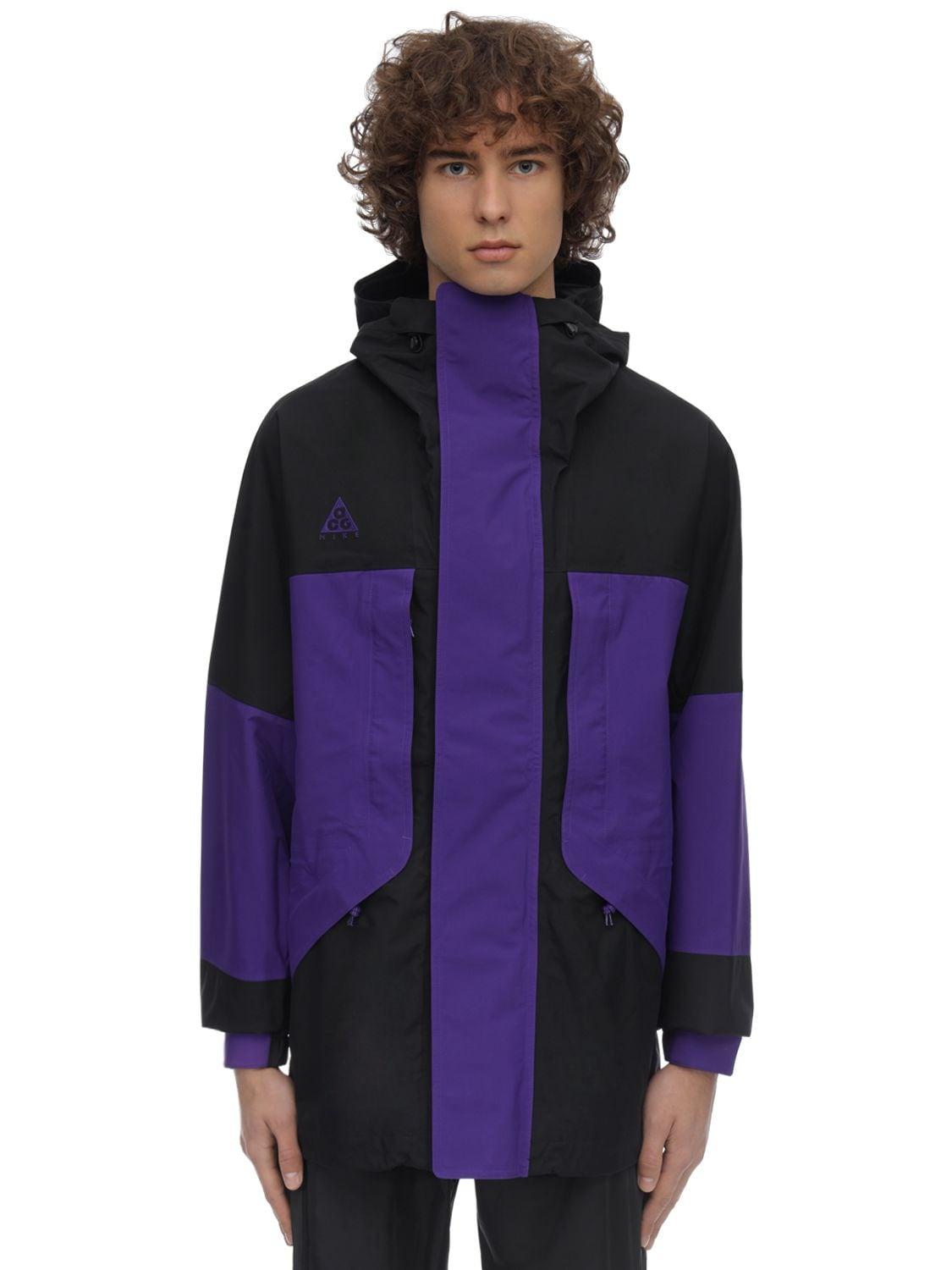 Nike Acg Gore-tex Hooded Jacket in Purple for Men | Lyst