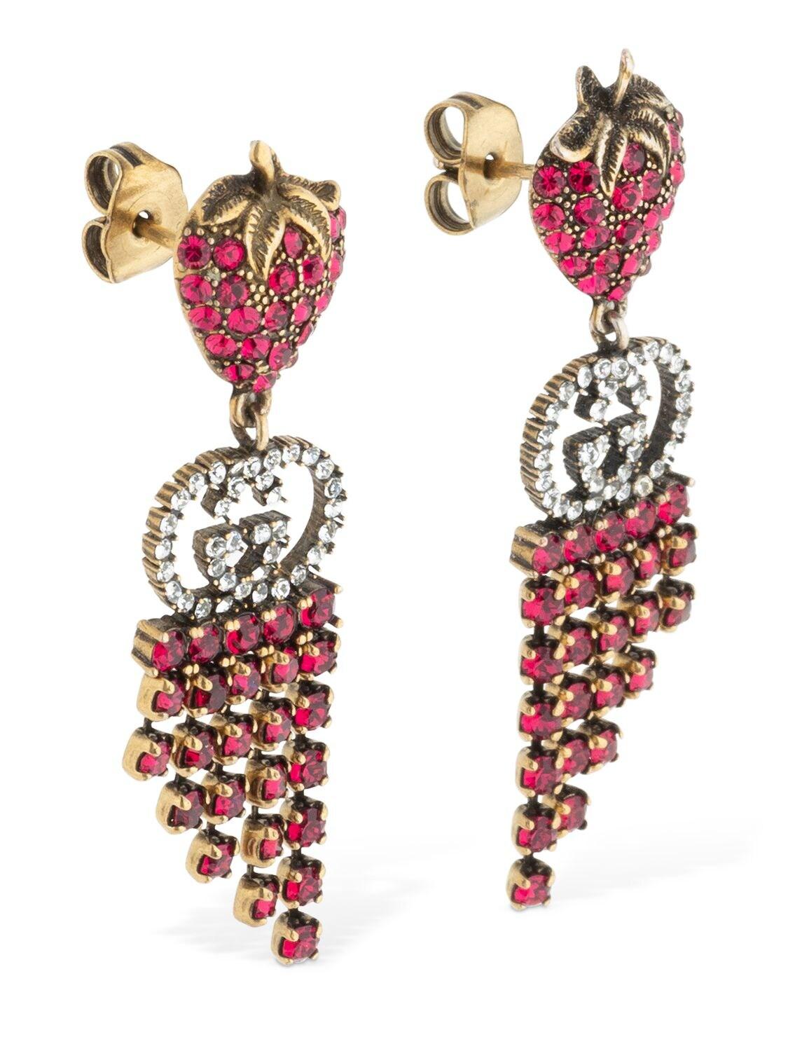 Gucci strawberry drop earrings discount
