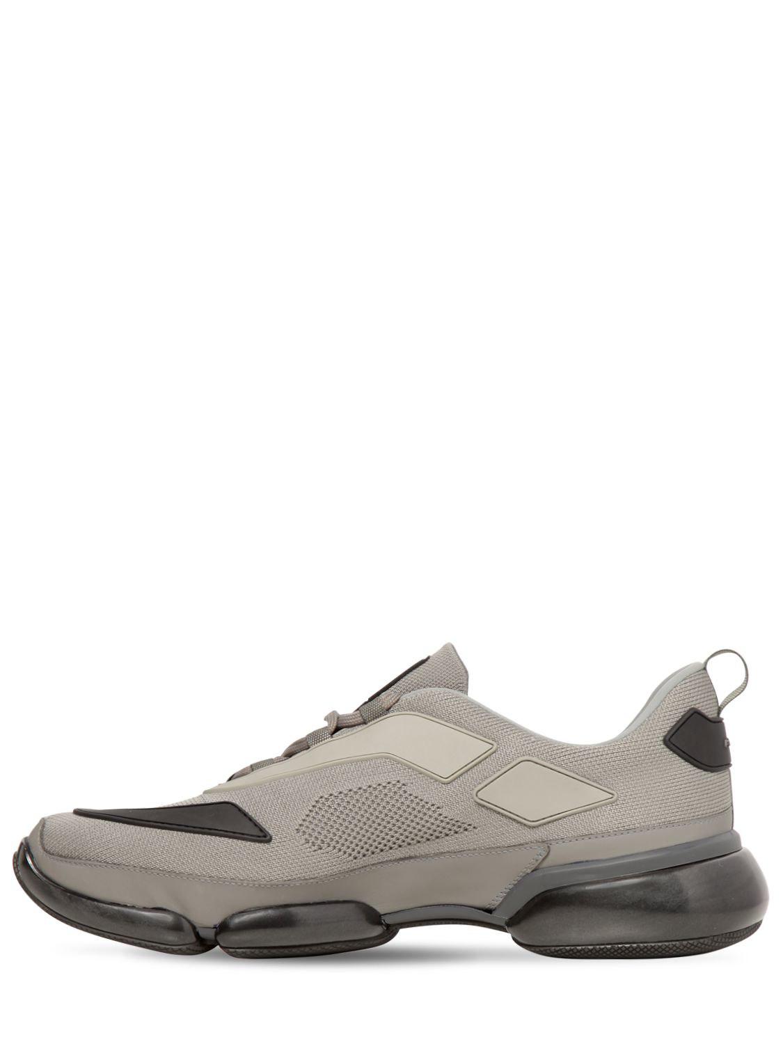 prada gray sneakers