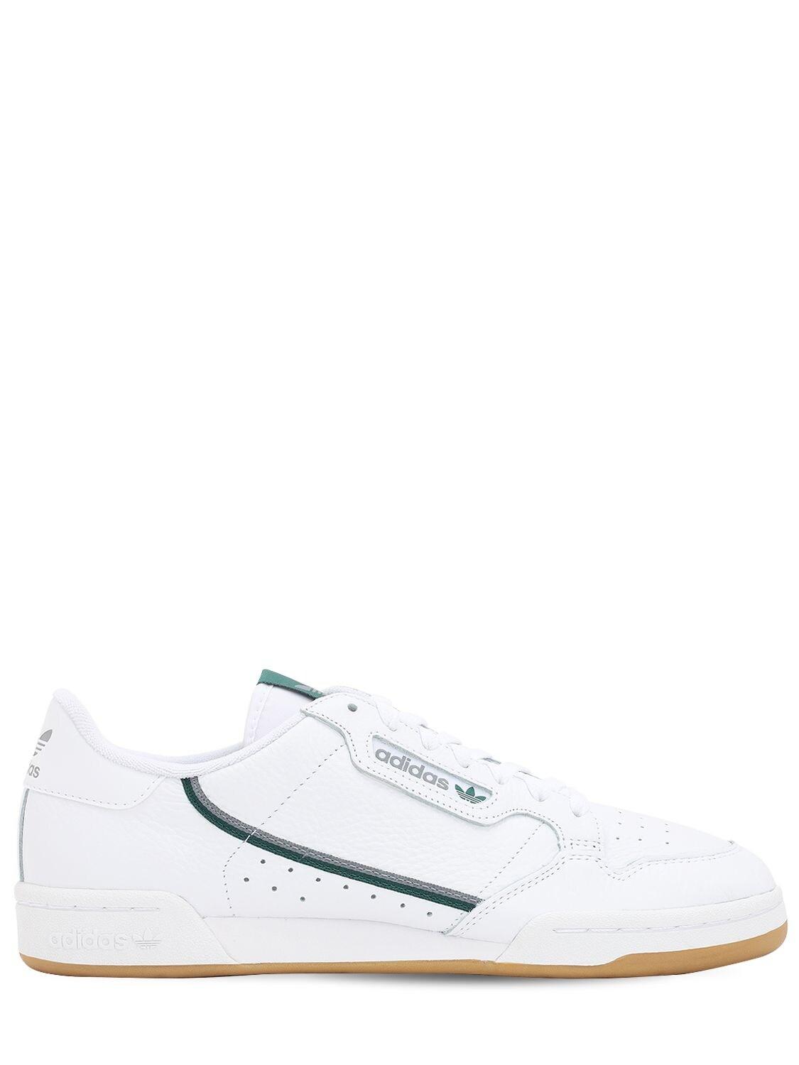 adidas originals continental 80s sneakers in triple white
