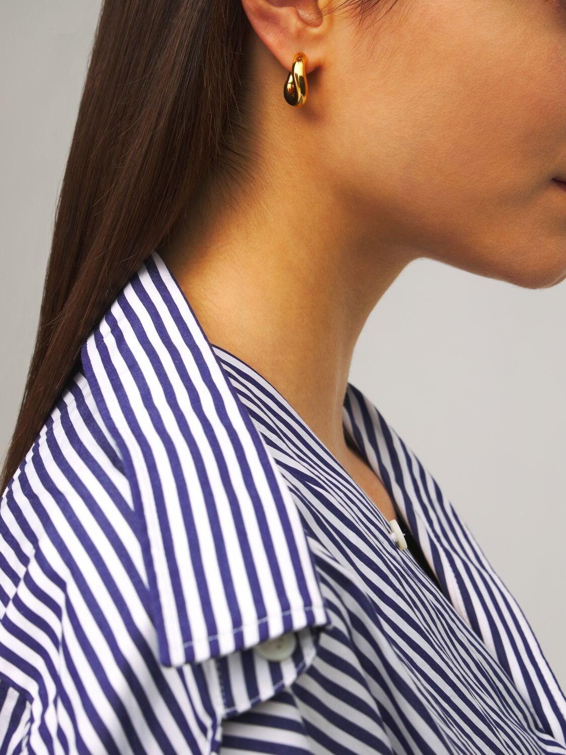 Balenciaga Twisted Loop Xxs Earrings in Metallic | Lyst