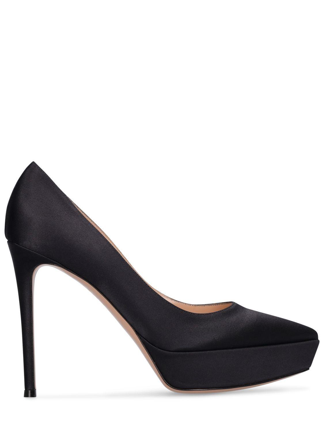 Gianvito Rossi 105mm Dasha Satin High Heel Pumps in Blue Lyst