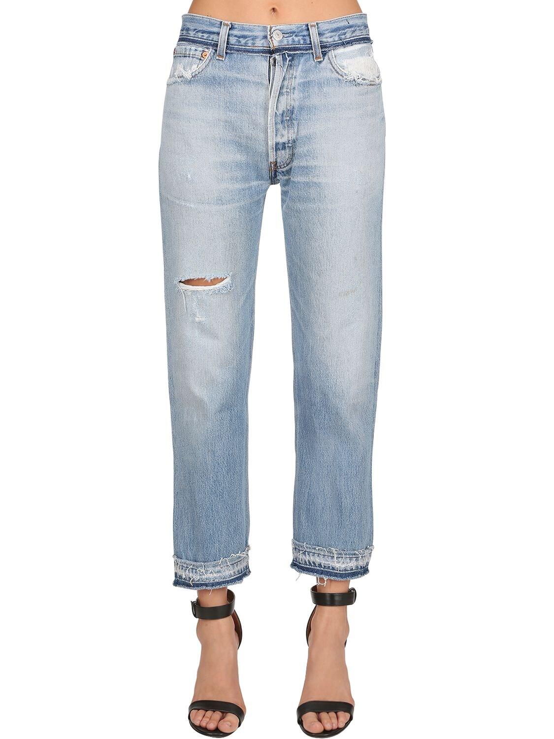 RE/DONE Stove Pipe Vintage Levi's Denim Jeans in Light Blue (Blue) - Lyst