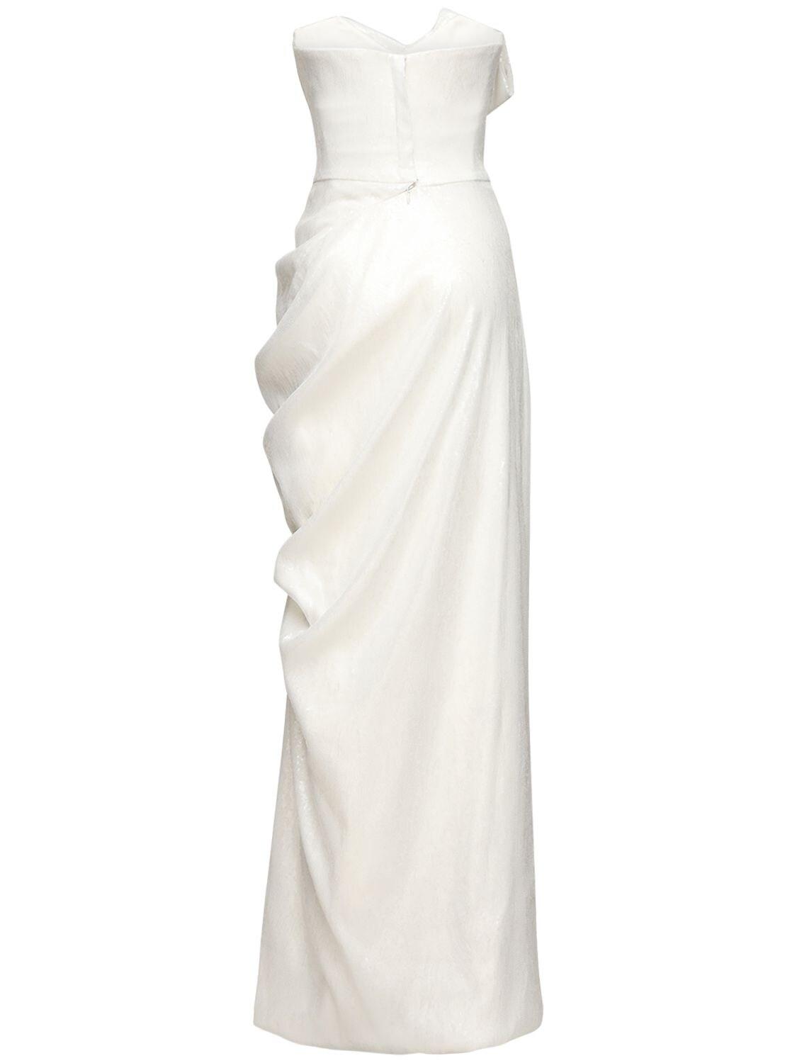 sir vivienne strapless gown