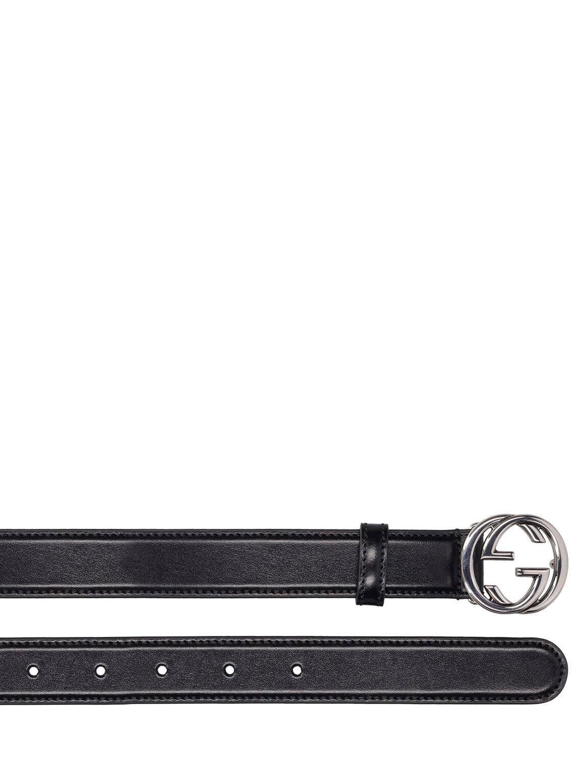 Gucci thin store black belt