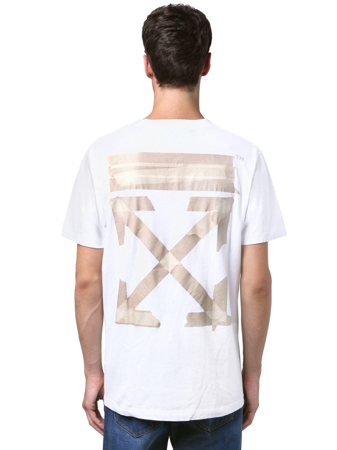 Off-White c/o Virgil Abloh Print Tape Arrows Slim Jersey T-shirt 