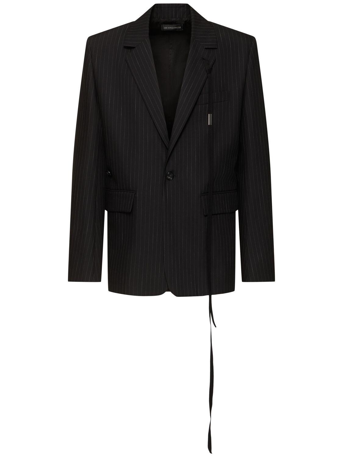 Ann Demeulemeester メンズ ブラック Thor テーラードジャケット Ann Demeulemeester メンズ ブラック Thor テーラードジャケット