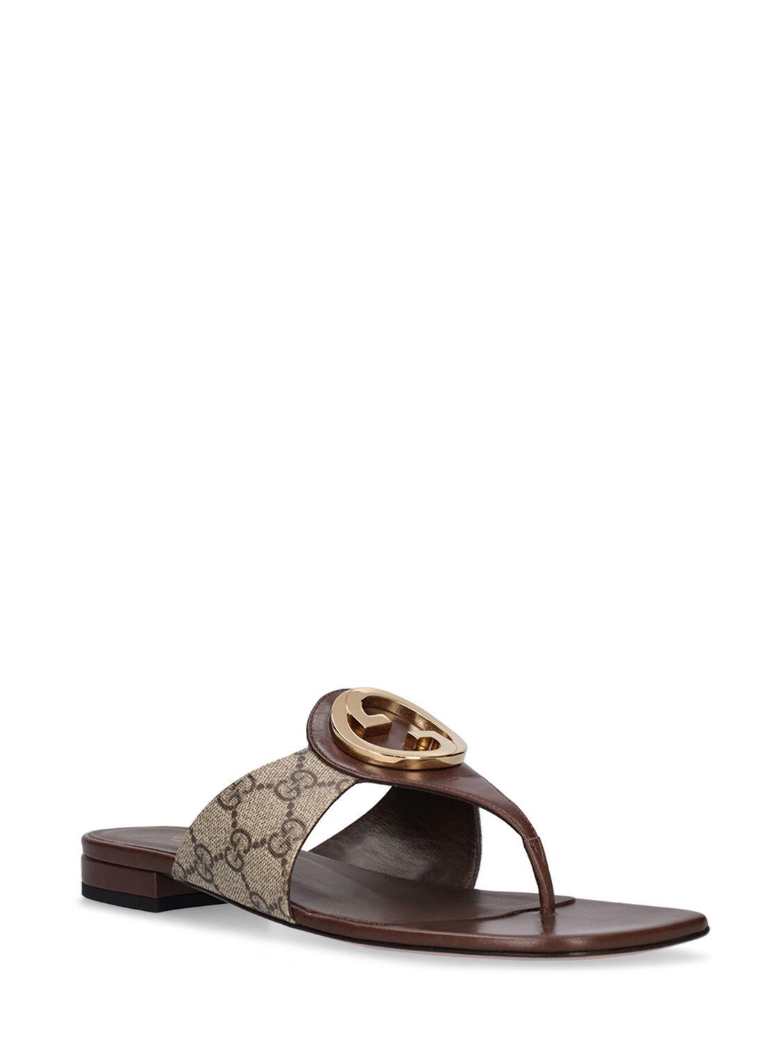 Tan gucci sandals 2025
