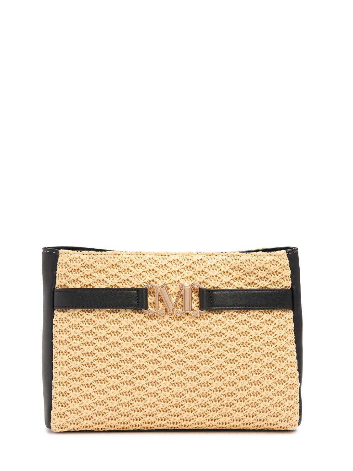 Max Mara Rienza Beach ラフィア風 クラッチバッグ Max Mara Rienza Beach ラフィア風 クラッチバッグ (Max Mara