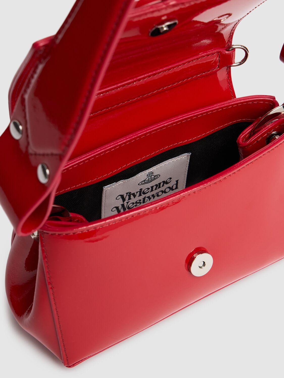 Vivienne Westwood Small Hazel Patent Leather Handbag in Red