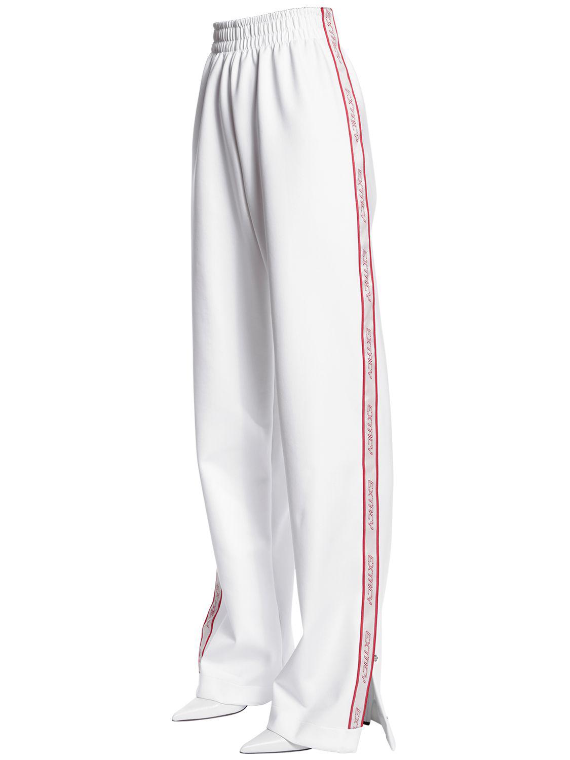 MISBHV Extacy Side Bands Techno Jersey Pants in White - Lyst