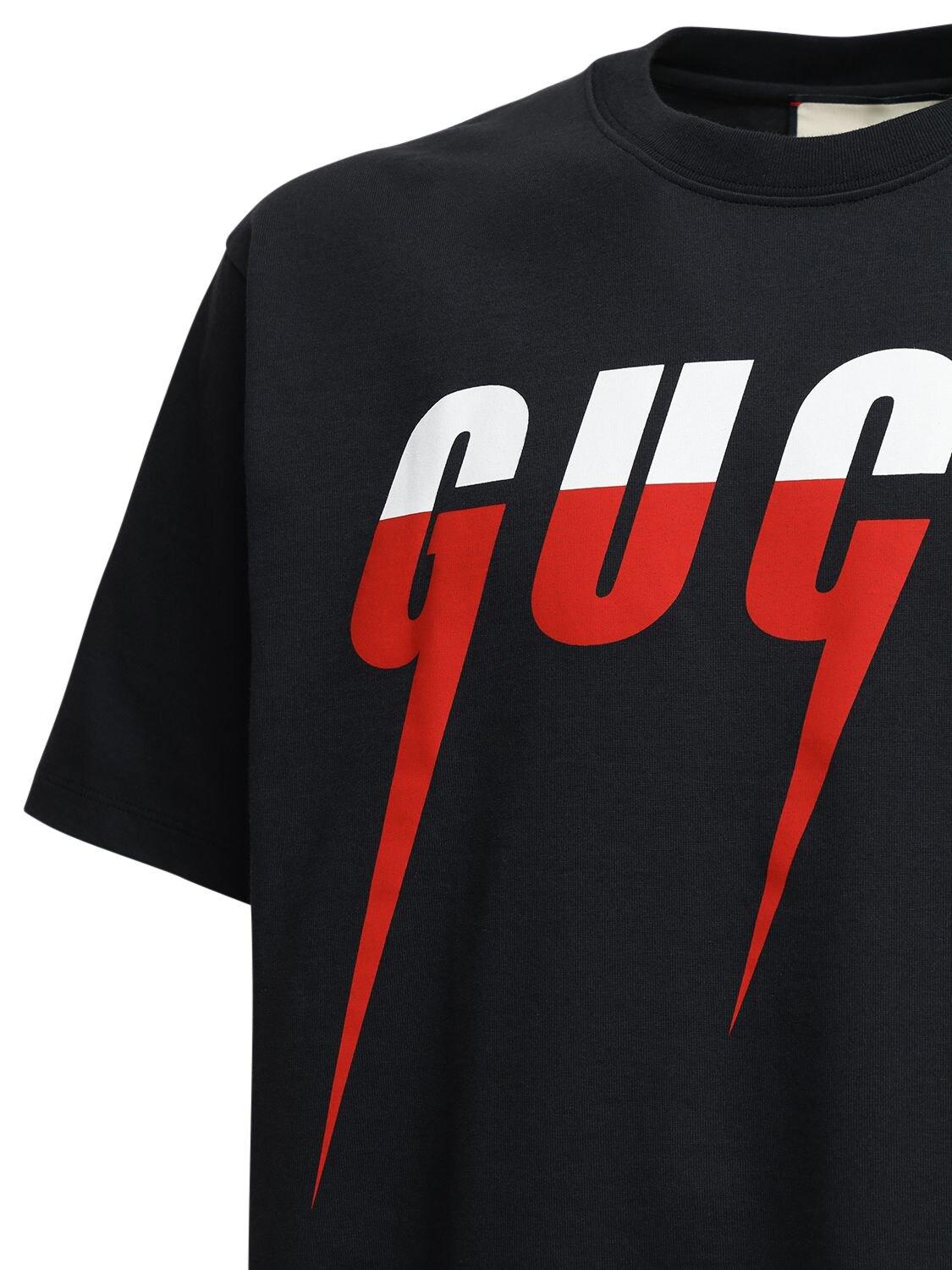 gucci red and black shirt