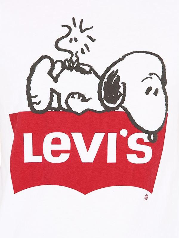 Levi's Snoopy Logo Print Cotton T-shirt 