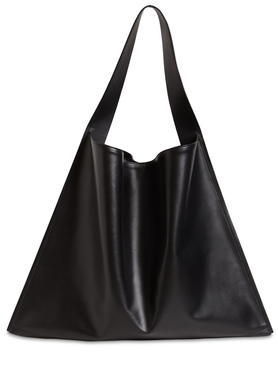 Jil sander leather shoulder bag hot sale
