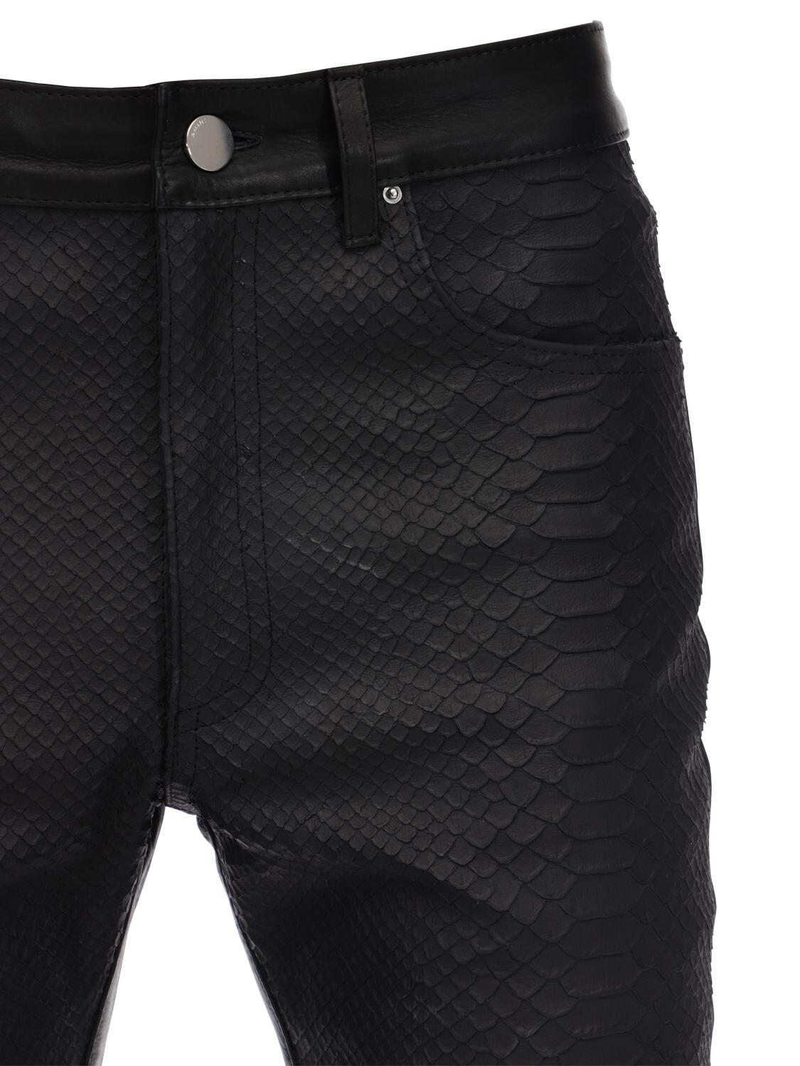 Amiri 15cm Half Printed Python Leather 