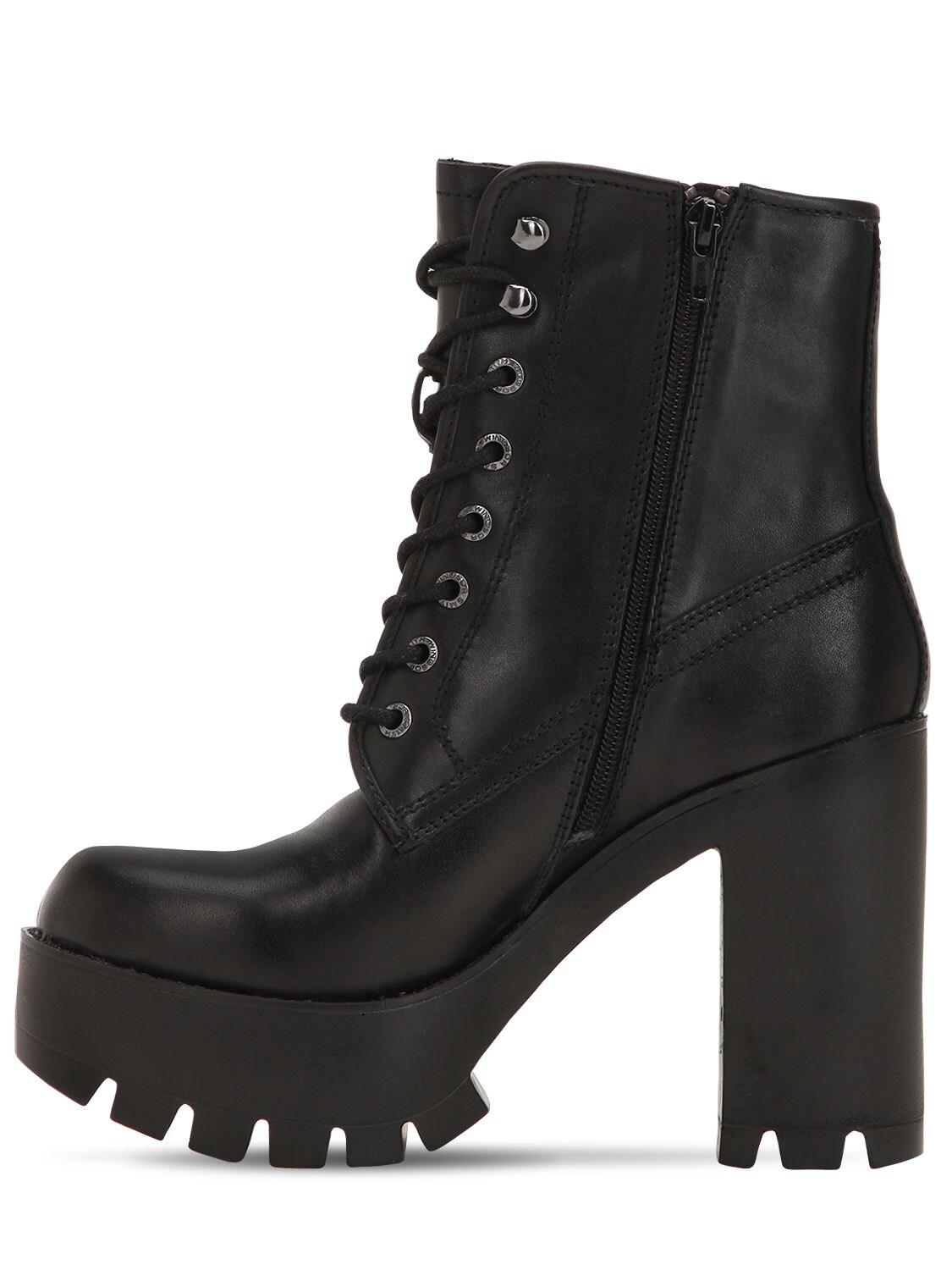 Windsor Smith 120mm Eline Leather Boots in Black - Lyst