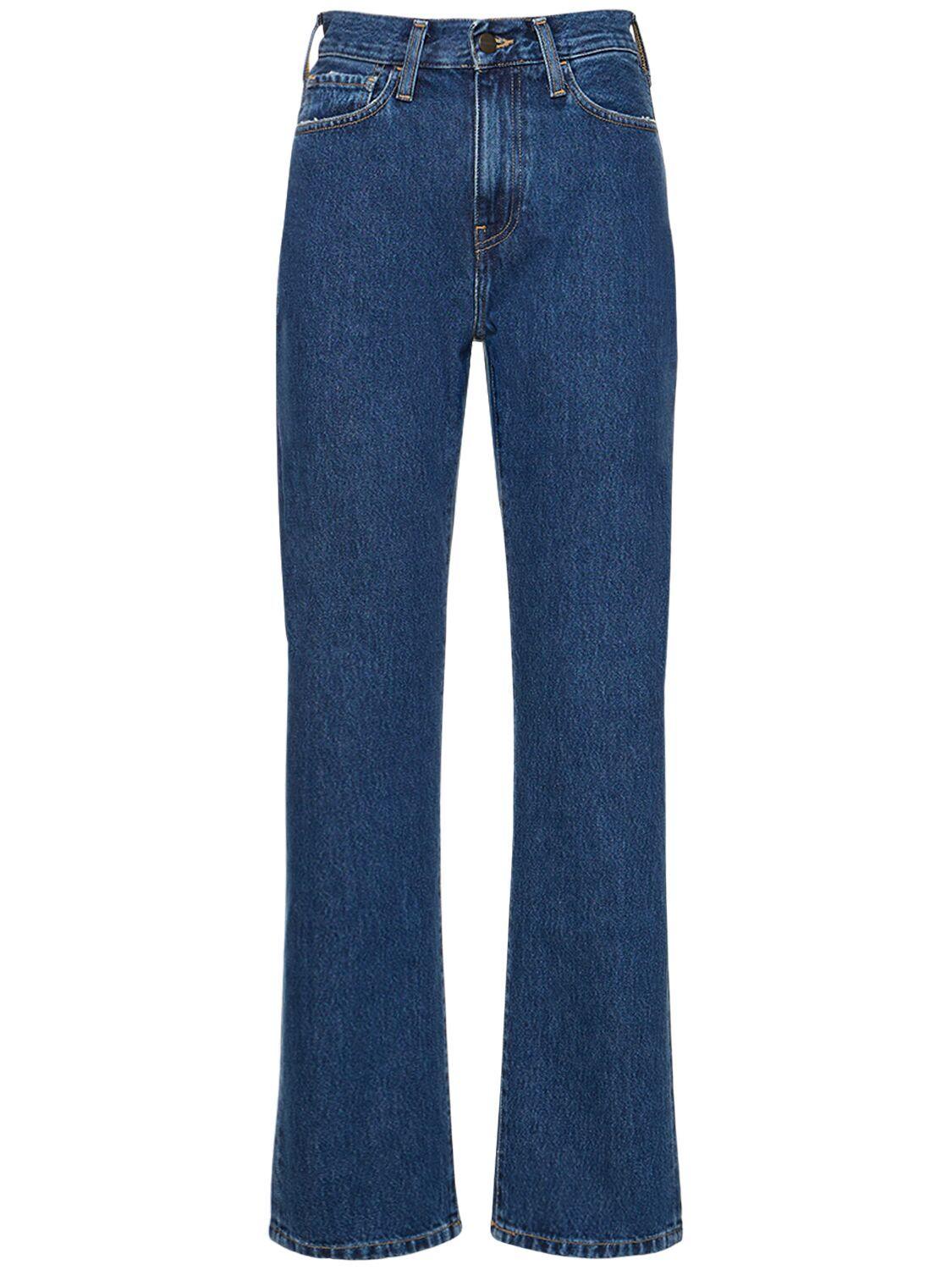 Carhartt WIP Noxon High Waist Straight Leg Jeans in Blue | Lyst