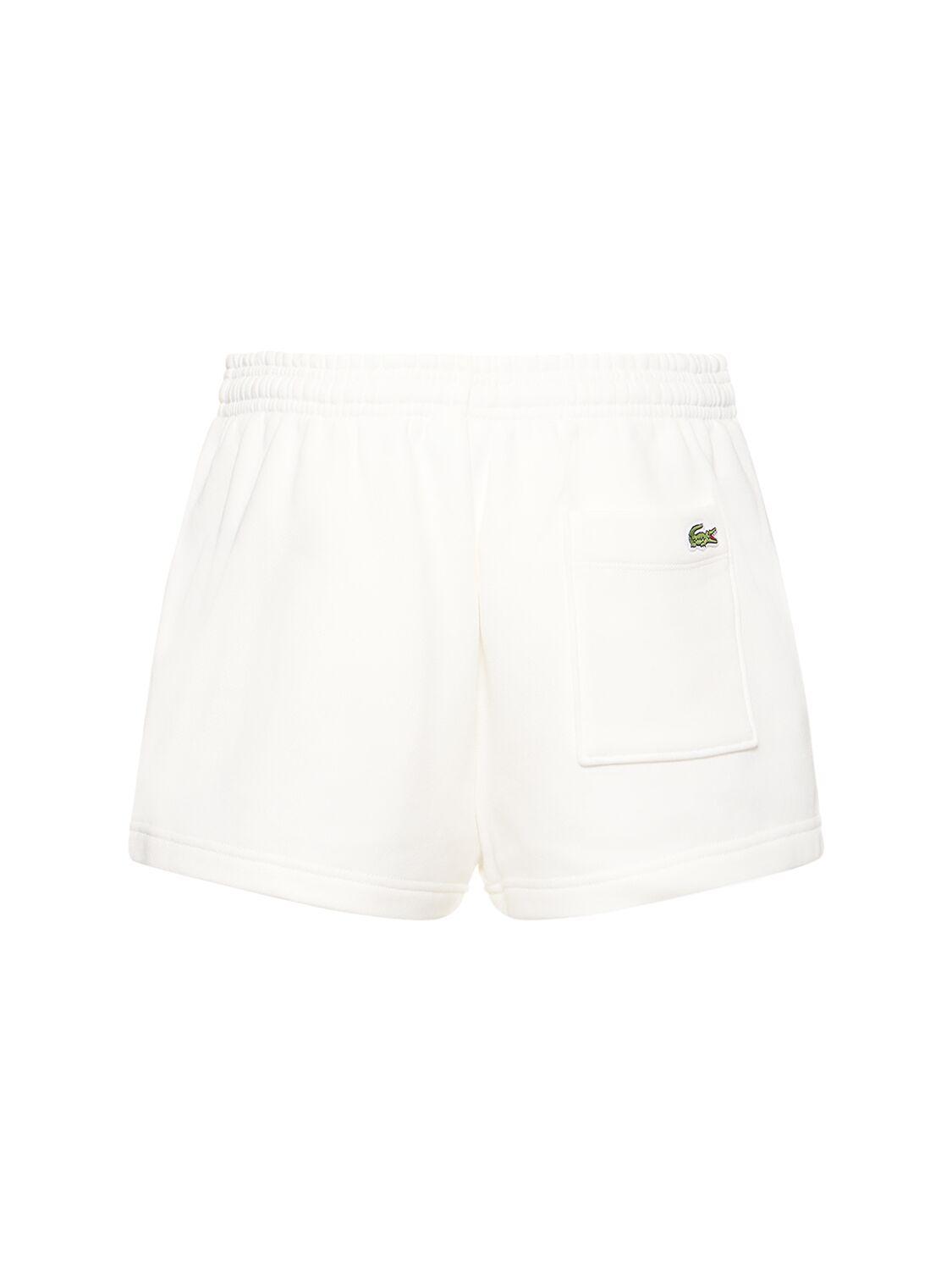 Sporty Rich Lacoste Serif Disco Shorts in White Lyst UK