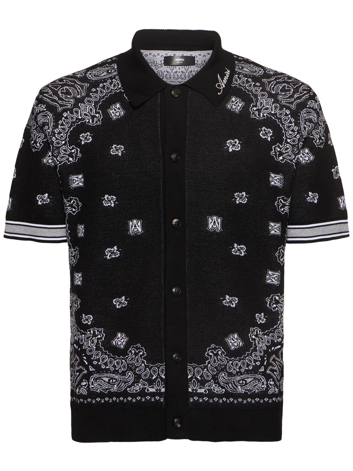 関税送料込み AMIRI ポロシャツ AMIRI】ロゴ 刺繍 半袖ポロシャツ 関税送料込
